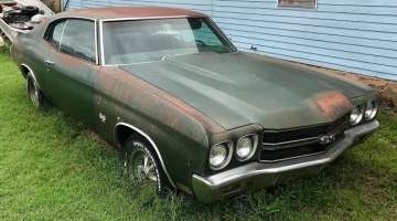 1970 Chevelle SS454 Found Parked Beside A House Over 30 Years In Oklahoma!!!