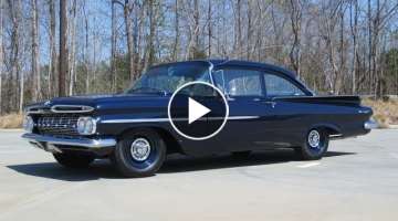 1959 Chevrolet Biscayne Duntov V8 Patrol Car Start Up, Exhaust, and In Depth Review