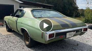 Musician Willie Nelson’s Lead Guitarist 1970 Chevelle SS Found in Rural Tennessee!!!