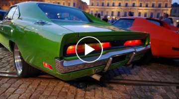 LEGENDARY American Muscle Cars and V8 Sounds!! - Helsinki Cruising Night 8/2022