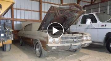 BARN FIND Survivor 1970 Chevrolet Chevelle 396 SS 4 Speed 